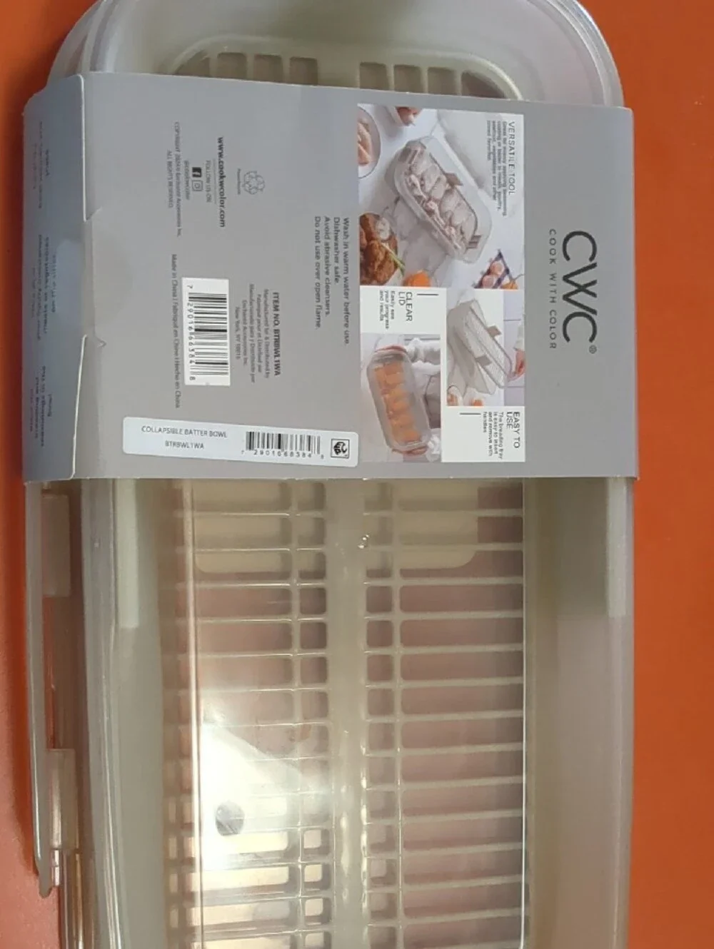Collapsible Breader & Batter Box - Cream